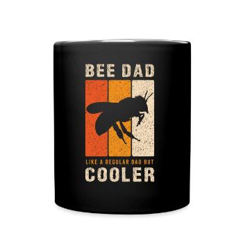 Abeille papa comme un habitué papa Mais Cooler - Mug uni - noir - Devant
