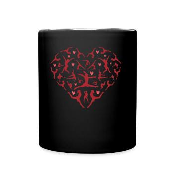 Acrobatics Gymnastic Gymnastics Coach - Full Colour Mug - black - Front