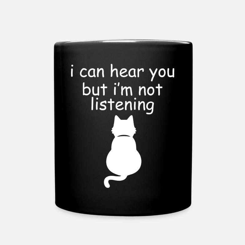 cat - Tasse einfarbig - Schwarz