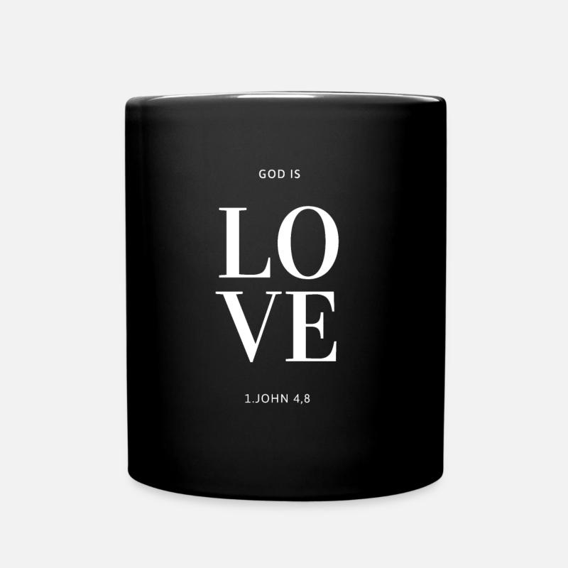 Dieu est les cadeaux des proverbes chrétiens - Mug uni - noir