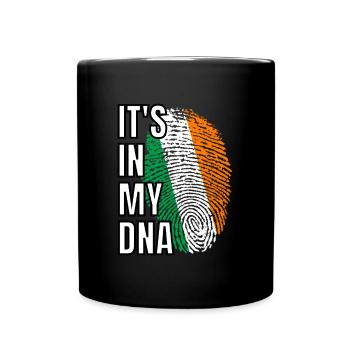 Proud of Your Irish Ancestry Its In My DNA Ireland - Full Colour Mug - black - Front