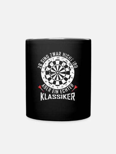 Dart 26 Sind Zwar Keine 180 Aber Ein Klassiker Für - Tasse einfarbig - Schwarz