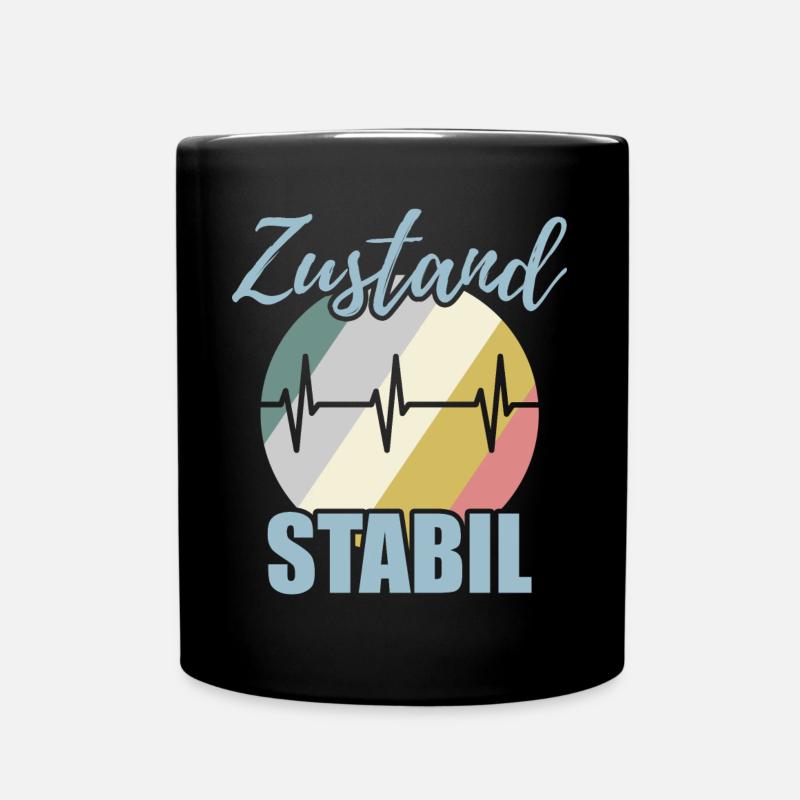Krankenhaus Spruch - Tasse einfarbig - Schwarz