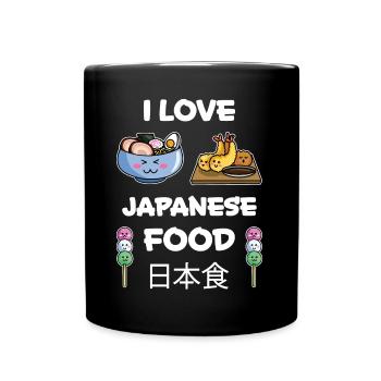 Japon Anime Drôle de sort Riz Ramen Cadeau - Mug uni - noir - Devant