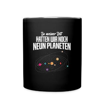 Astronomie - Tasse einfarbig - Schwarz - Vorne