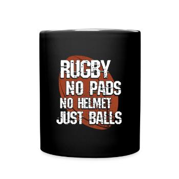 Rugby Rugby - Tasse einfarbig - Schwarz - Vorne