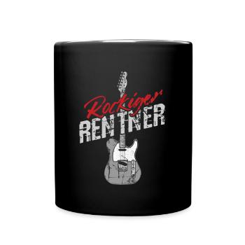 Gitarre Akustik Spruch Für E-Gitarre Konzert Gitar - Tasse einfarbig - Schwarz - Vorne