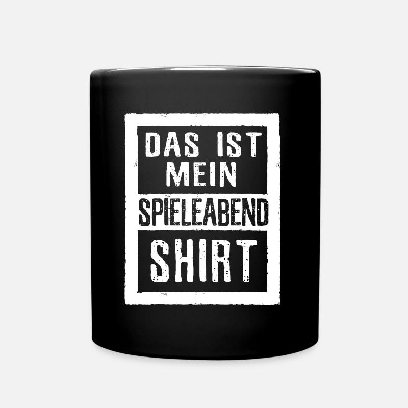 Brettspiel Spieleabend - Tasse einfarbig - Schwarz