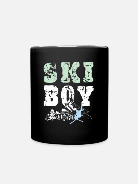 Ski Boy - Tasse einfarbig - Schwarz