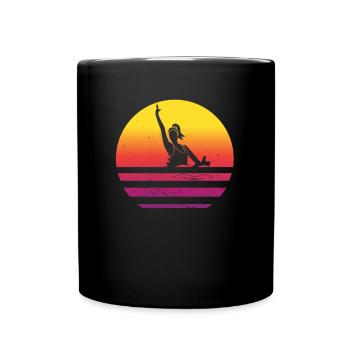 Chemise de natation synchronisée – Nageurs synchronisés rétro - Mug uni - noir - Devant