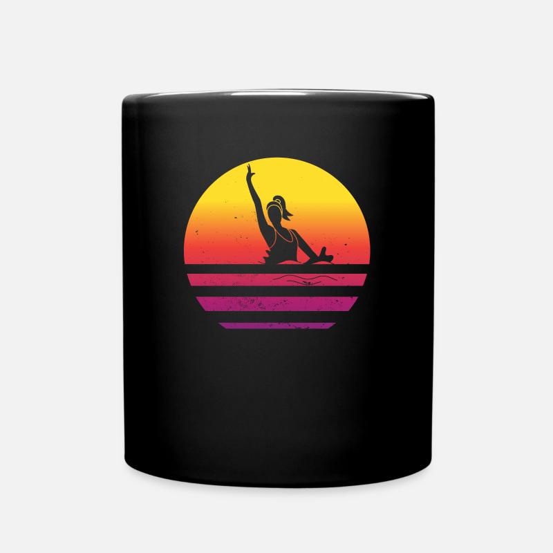 Chemise de natation synchronisée – Nageurs synchronisés rétro - Mug uni - noir