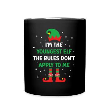 Je suis le plus vieil elfe que je fais Les règles correspondant à Elf C - Mug uni - noir - Devant