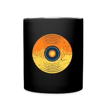 Vinyl-Schallplatte LP Musikproduzent Wellenform - Tasse einfarbig - Schwarz - Vorne