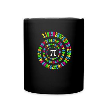 Retro Pi Nouveauté Math Geek 3.14 Pi Jour - Mug uni - noir - Devant