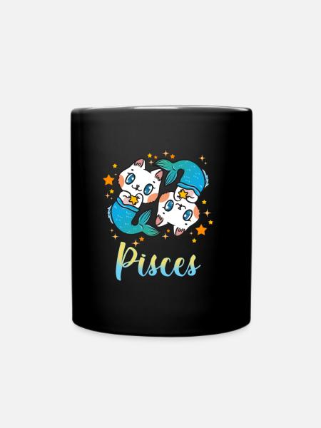 Wake Pray Slay Fische - Tasse einfarbig - Schwarz