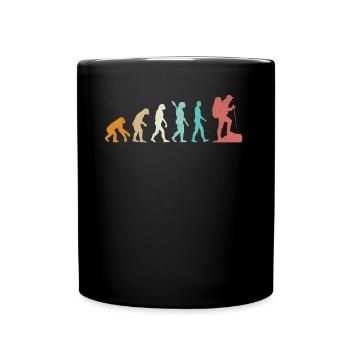 Evolution Hiking Mountain - Tasse einfarbig - Schwarz - Vorne
