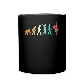 Evolution of Naturist Nudism - Tasse einfarbig - Schwarz - Vorne