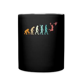 Evolution Of Basketball - Full Colour Mug - black - Front