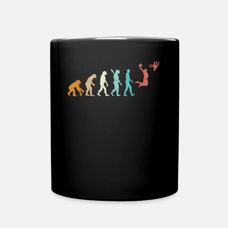 Evolution Of Basketball - Tasse einfarbig - Schwarz