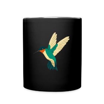 Rubinkehl-Kolibri Kolibri Kolibri Vogel - Tasse einfarbig - Schwarz - Vorne
