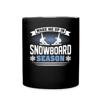 Snowboarder Snowboarden Snowboard - Tasse einfarbig - Schwarz - Vorne