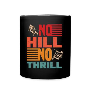 Skiers Ski downhill skiers - Full Colour Mug - black - Front