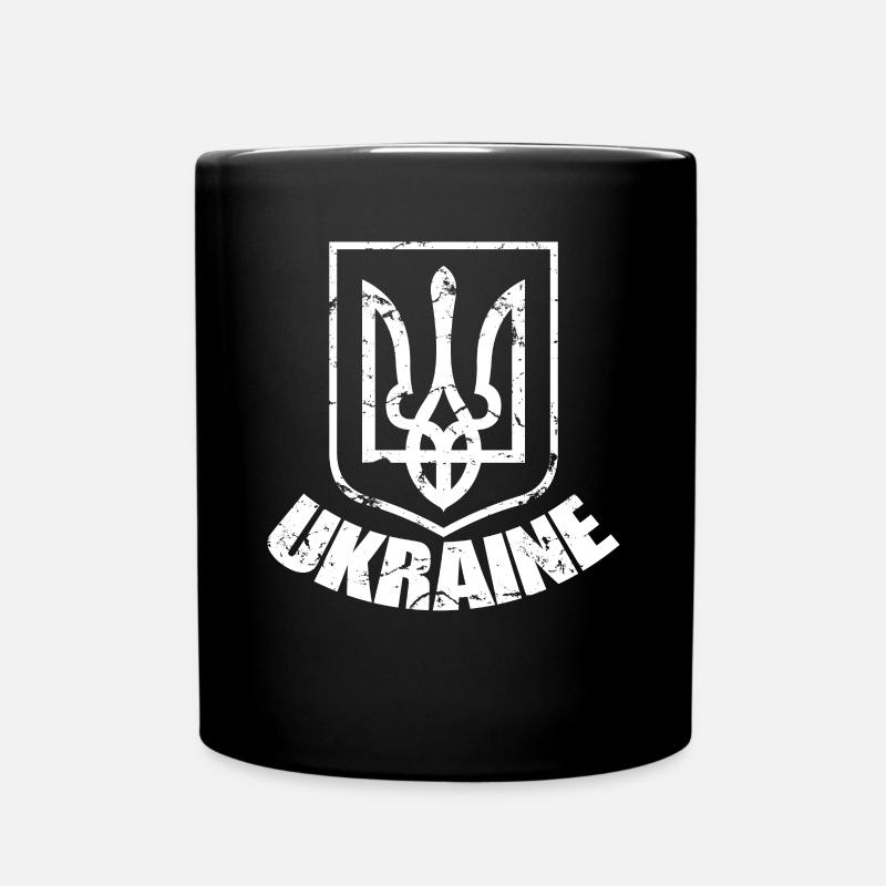 Symbole du drapeau de l’Ukraine, Fierté ukrainienne, Ukraine - Mug uni - noir