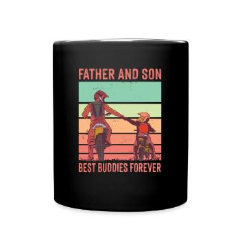 Père et Fils Meilleurs Copains Forever Motocross - Mug uni - noir - Devant