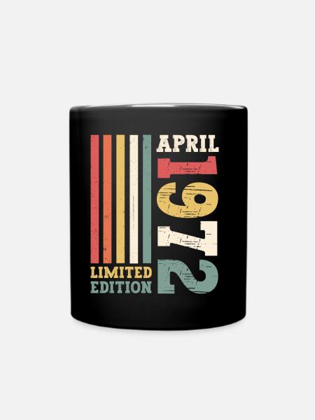Edition Limitée Avril 1972 51st Birthday Men - Mug uni - noir