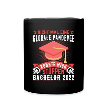 Bachelor 2022 Geschenk nichts konnte mich stoppen - Tasse einfarbig - Schwarz - Vorne