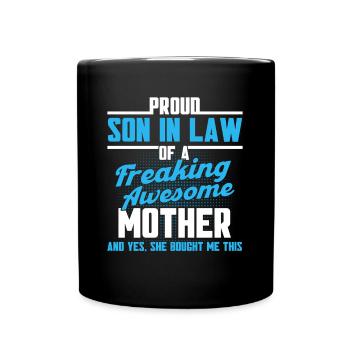 Son-in-law Son son-in-law - Full Colour Mug - black - Front