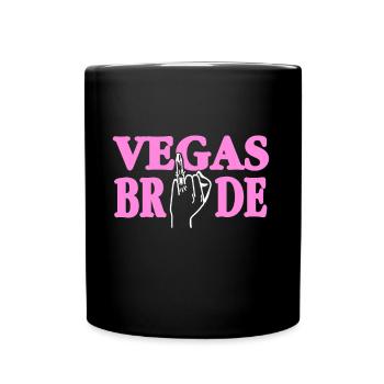 Vegas Bride - Tasse einfarbig - Schwarz - Vorne