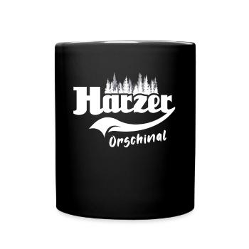 Harzer Sprüche Harz Urlaub - Tasse einfarbig - Schwarz - Vorne