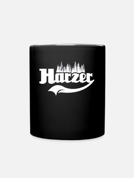 Harz Sprüche Harzer - Tasse einfarbig - Schwarz