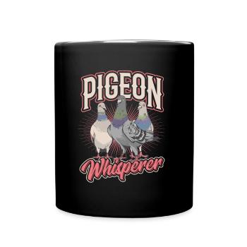 Pigeon Whisperer - Cool Pigeon - Full Colour Mug - black - Front