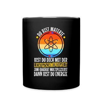 Science - Materie Lichtgeschwindigkeit energie - Tasse einfarbig - Schwarz - Vorne