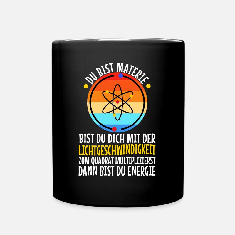 Science - Materie Lichtgeschwindigkeit energie - Tasse einfarbig - Schwarz