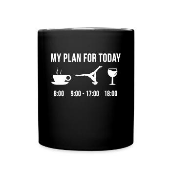 Drôle Power Tumbling Gymnastique Gymnaste Plan For - Mug uni - noir - Devant