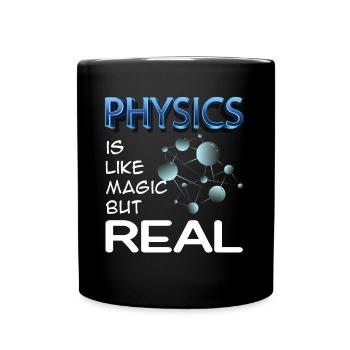 Physic is like magic but real - Full Colour Mug - black - Front