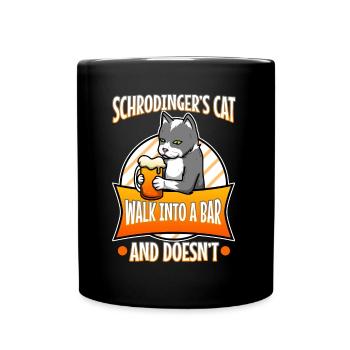 Schrodinger's cat - Tasse einfarbig - Schwarz - Vorne