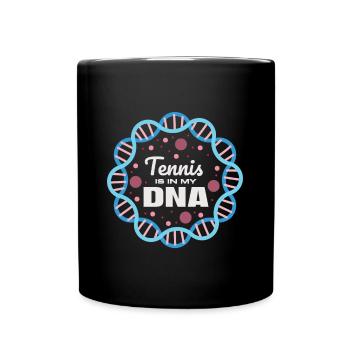 Tennis is in my DNA - Full Colour Mug - black - Front