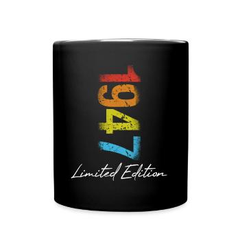 Geburtstag 1947 Limited Edition Geschenk Used Cool - Tasse einfarbig - Schwarz - Vorne
