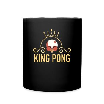 King Pong Joueur de tennis de table Sport Tennis de table - Mug uni - noir - Devant