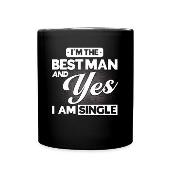 Best man wedding marriage - Full Colour Mug - black - Front