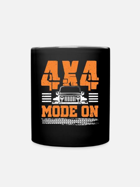 4x4-Modus eingeschaltet - Tasse einfarbig - Schwarz