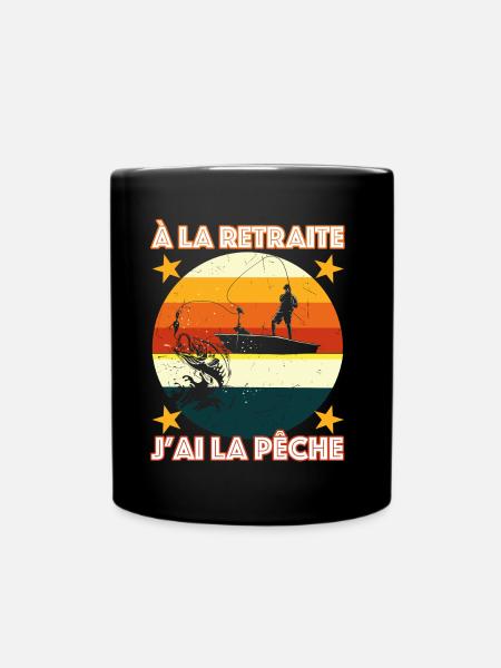J'ai La Pêche Idée Cadeau Pêcheur Retraité - Mug uni - noir