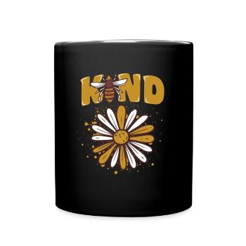 Type d’abeille Choisissez la bonté - Mug uni - noir - Devant