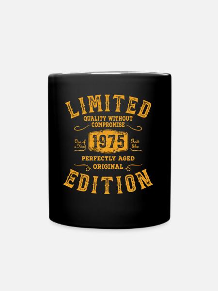 Geburtstag 1975 Limited Edition Geschenk Used Cool - Tasse einfarbig - Schwarz