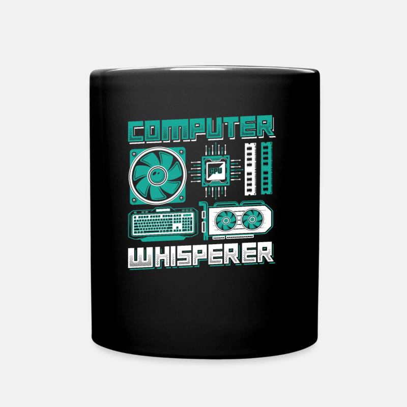 Support informatique Computer Whisperer - Mug uni - noir