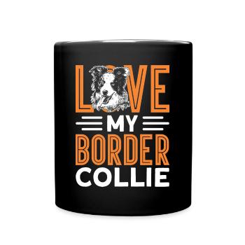 J’adore mon Border Collie - Mug uni - noir - Devant
